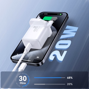 Joyroom JR-TCF20 PD 20W Wall Laadija (UK Plug) with 1m USB-C Kaabel - valge