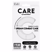 CARE by PanzerGlass Flagship Ümbris iPhone 16 Plus 6.7" valge/valge MagSafe 1339