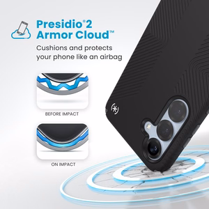 Speck Presidio2 Grip Magnet ümbris Samsung Galaxy S25+ / S24+ mudelitele, must / kiltkivihall