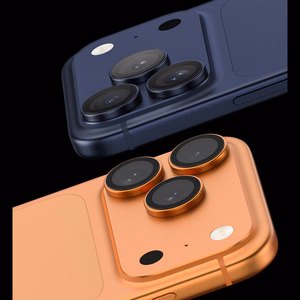 Закалённое стекло Benks DR Sapphire защита камеры для iPhone 17 Pro 17 Pro Max (3 линзы) серебристое