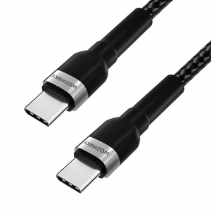 Wozinsky WNBCC2 USB-C / USB-C PD 65W kaabel 2 m - must