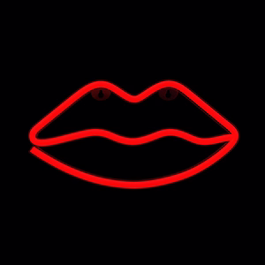 Neon LED Light LIPS punane Bat + USB FLNE08 Forever Light