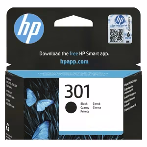 HP 301 original ink cartridge (CH561EE#UUS), black, standard-capacity, 3 ml, for DeskJet 1050 / 2050
