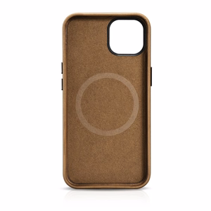 iCarer Oil Wax Premium Leather Case iPhone 14 Plus Magnetic Leather Case with MagSafe Brown (WMI14220703-TN)