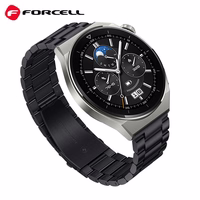 Strap to Samsung Galaxy Watch Forcell F-Design FS06 steel clasp 20 mm must