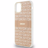 DKNY IML Mono & Stripe MagSafe ümbris jaoks iPhone 11 / Xr - roosa