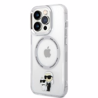 Karl Lagerfeld Iconic Karl&Choupette MagSafe ümbris jaoks iPhone 14 Pro - läbipaistev