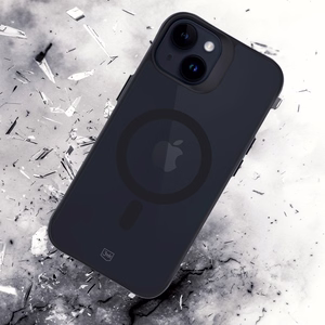 3mk Smoke MagCase with MagSafe jaoks iPhone 15 - semi-läbipaistev