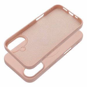 SILICONE MAG ÜMBRIS (big hole) compatible with MagSafe jaoks IPHONE 16 roosa