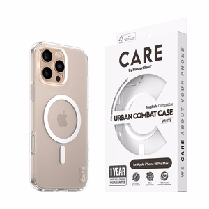 CARE by PanzerGlass Flagship Ümbris iPhone 16 Pro Max 6.9" valge/valge MagSafe 1340