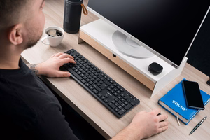 Savio KB-02 klaviatuur kodu/kontor USB QWERTY must