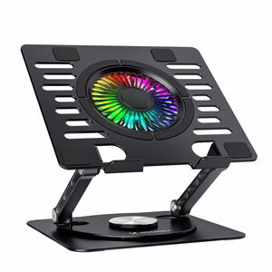 Wozinsky WDCX-X16-AS CoolBase RGB 360° Jahutusalus Sülearvutile ja Tahvelarvutile - Must