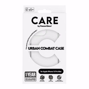 CARE by PanzerGlass Urban Combat Ümbris jaoks iPhone 15 Pro Max - Clear