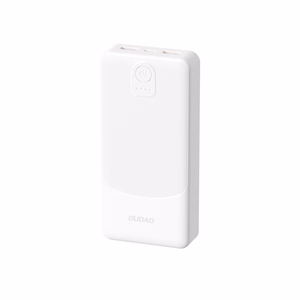 Dudao K10 10000mAh 2.4A akupank 2 × USB-A liidesega – valge
