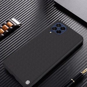 Nillkin Textured Case vastupidav tugevdatud ümbris koos geelraami ja nailonist tagaküljega Samsung Galaxy M53 5G jaoks must
