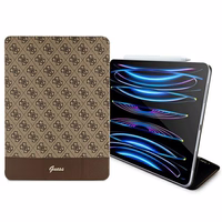 Guess 4G Stripe Allover ümbris jaoks iPad Pro 12.9" - brown