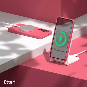 Etteri Silikoon Mag ümbris for Samsung Galaxy S25 Edge raspberry