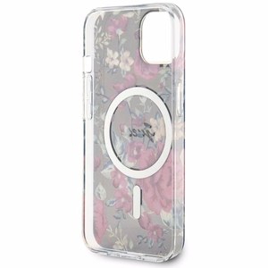 Guess GUHMP14MHCFWSA iPhone 14 Plus 6.7" roheline/khaki hardcase Flower MagSafe