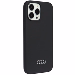 Audi силиконовый чехол iPhone 13 Pro Max 6.7" чёрный/чёрный хардкейс AU-LSRIP13PM-Q3/D1-BK