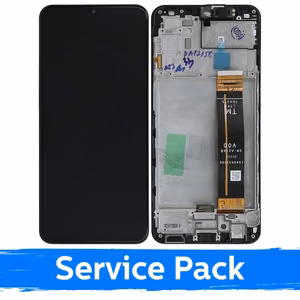 LCD Ekraan Ühildub Samsung A236 A23 5G Must Koos Frame (Service Pack)