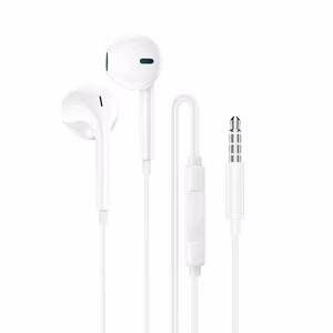 Borofone Earphones BM100 Fuente with microphone white