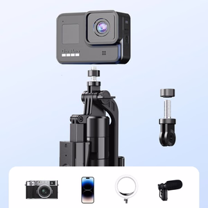 Selfipulk Orico SPN185 1/4 tolli statiiv telefoni kaamerale 360 kraadi pööramisega Bluetooth 5.2 - must