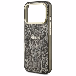 Guess Python Pattern MagSafe Чехол для iPhone 17 Pro - чёрный