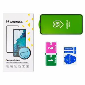 Wozinsky Full Cover Flexi Nano стеклянная плёнка закалённое стекло с рамкой для Samsung Galaxy S22+ (S22 Plus) прозрачный