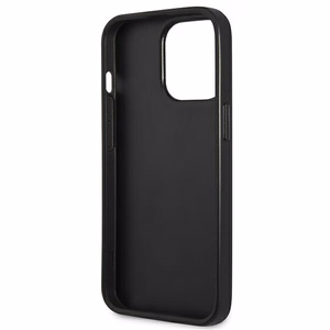 Чехол Guess Saffiano 4G Small Metal Logo для iPhone 13 Pro / 13 6.1" - чёрный