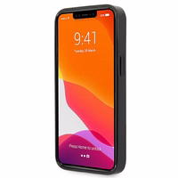 Mercedes hõbedaste tähtede mustriga ümbris iPhone 13 Pro / iPhone 13 jaoks - must