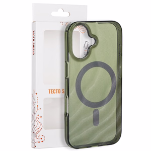Tecto Shield Desert Mag ümbris mudelile iPhone 17 6,3", tume oliivroheline