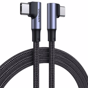 Ugreen US335 70696 nurgaga USB-C - USB-C PD QC FCP 100W 5A 480Mb/s 1m kaabel - must