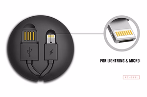 REMAX Kaabel Cutebaby RC-99t 2 in 1 - USB to Micro USB, Lightning - Valge