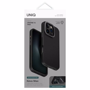 Uniq Keva Max Magclick Charging Ümbris jaoks iPhone 16 Pro - Must