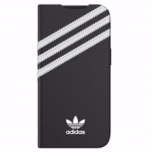 Чехол Adidas OR Booklet PU для iPhone 13 Pro / iPhone 13 - чёрный и белый