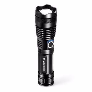 Wozinsky WLT-15W тактический фонарь, 15 Вт, 1500 лм, CREE, IP65, с регулируемым лучом — чёрный