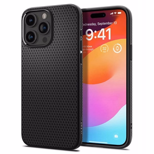 Spigen чехол LIQUID AIR для iPhone 15 Pro матовый чёрный