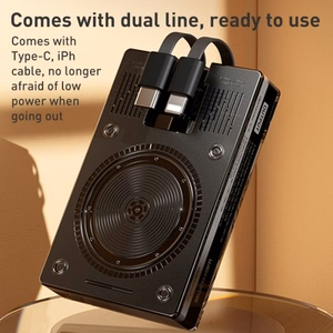 Akupank WK Design WP-331 must 10000mAh (Juhtmevaba laadimine 15W / PD 20W / QC3.0 22.5W)