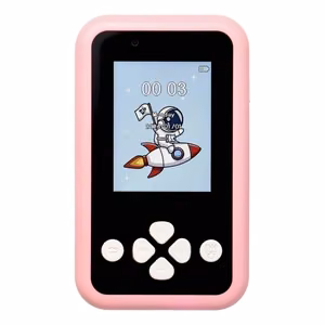 Mängukonsool lastele IPS-ekraaniga 2,4" nuppudega KDC-0027A roosa