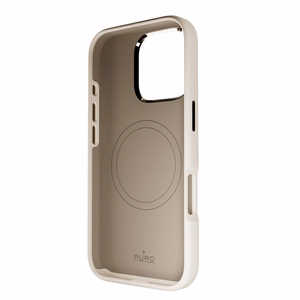 Puro Icon Mag Pro MagSafe Silicone Ümbris jaoks iPhone 16 Pro - Beige