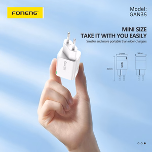 Foneng Wall laadija GAN35 GaN - 2xType C - PD 35W 3A valge