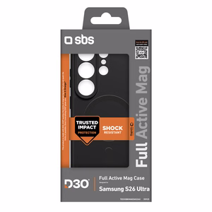 SBS Full Active Ümbris D3O for Samsung Galaxy S26 Ultra, MagSafe ühilduv - must