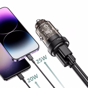 Tech-Protect CC45W Car Laadija USB-C PD 45W / USB-A QC 3.0 - must