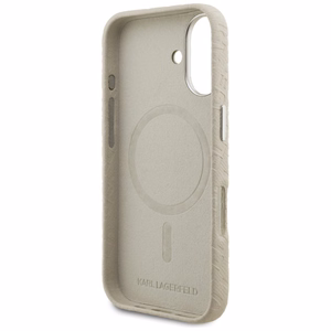Karl Lagerfeld FW Stamped Karl MagSafe чехол iPhone 16 - бежевый