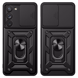 Чехол Hybrid Armor Camshield для Samsung Galaxy S23+ бронированный с защитой камеры красный