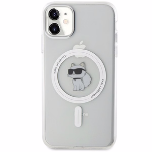 Karl Lagerfeld IML Choupette MagSafe ümbris jaoks iPhone 11 / Xr - läbipaistev