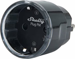 Shelly Plug PM Gen3 Matter 13A nutipistikupesa, must