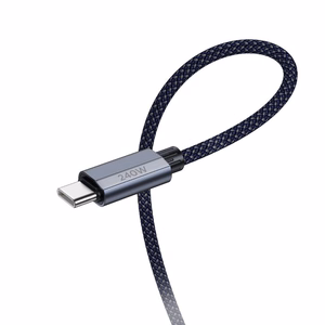 Кабель USB C на USB C Hoco QC3.0 PD 5A 240W 1,8 m U134 темно-синий