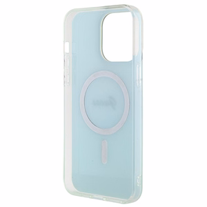 Guess IML Iridescent MagSafe ümbris jaoks iPhone 15 Pro - turquoise