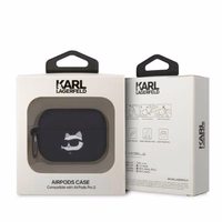 Karl Lagerfeld KLAP2RUNCHK AirPods Pro 2 cover must/must Silicone Choupette Head 3D